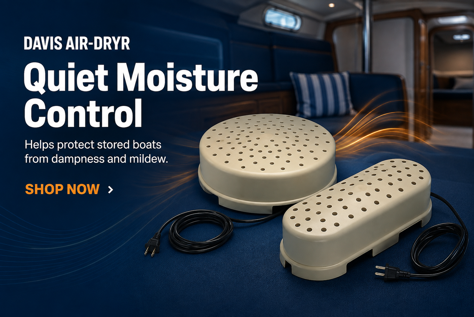 Davis Air-Dryr marine dehumidifiers for boat moisture control