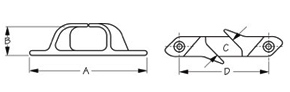 Sea Dog Skene Chock Dimensions