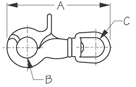 Sea Dog 136800-1 Dimensions